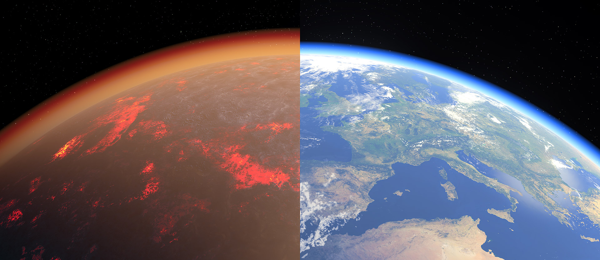 Early Earth Explored with Laser